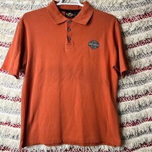 Harley-Davidson Cotton Burgandy Polo Size M